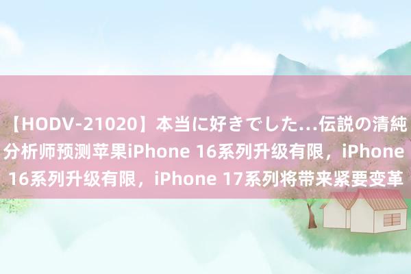 【HODV-21020】本当に好きでした…伝説の清純派AV女優 3人2時間 分析师预测苹果iPhone 16系列升级有限，iPhone 17系列将带来紧要变革